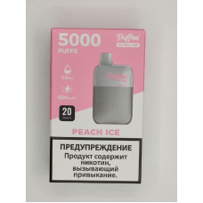 Электронная сигарета Puffmi DX Meshbox 5000 Peach ice (Персик-лёд) 2% 5000 затяжек