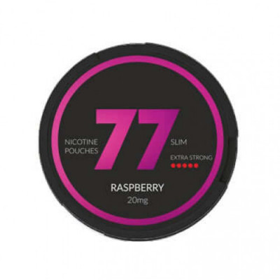 Снюс 77 Raspberry 10г 20 мг/г (бестабачный, тонкий)