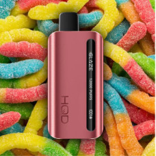 Электронная сигарета HQD GLAZE 12000 Sour Gummy Worms (Кислые Мармеладные Червяки) 2% 12000 затяжек