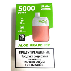 Электронная сигарета Puffmi DX Meshbox 5000 Aloe grape ice (Алоэ-виноград-холодок) 2% 5000 затяжек