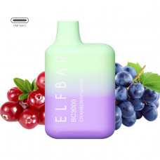 Электронная сигарета Elf Bar BC3000 Cranberry Grape (Клюква Виноград) 2% 3000 затяжек