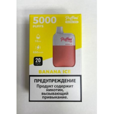 Электронная сигарета Puffmi DX Meshbox 5000 Banana ice (Банан-холодок) 2% 5000 затяжек