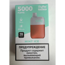 Электронная сигарета Puffmi DX Meshbox 5000 Mint ice (Мята-холодок) 2% 5000 затяжек