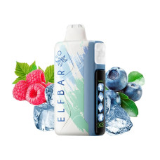 Электронная сигарета Elf Bar Ice king Blue Razz Ice (Черника Малина Лед) 5% 30000 затяжек