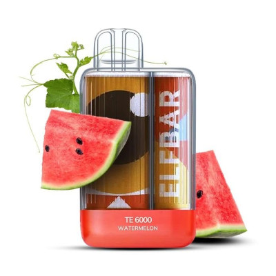 Электронная сигарета Elf Bar TE6000 Watermelon ice (Арбуз Лёд) 5% 6000 затяжек