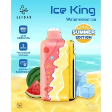Электронная сигарета Elf Bar Ice King Watermelon Ice (Арбуз со льдом) 5% 40000 затяжек
