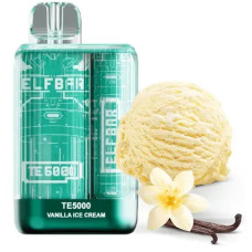 Электронная сигарета Elf Bar TE5000 Vanilla Ice Cream (Ванильное мороженое) 5% 5000 затяжек