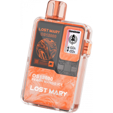 Электронная сигарета Lost Mary OS12000 Peach Mango Ice (Персик Манго Лед) 2% 12000 затяжек