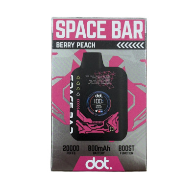 Электронная сигарета Dot Space Bar Berry Peach (Голубая Малина) 5% 20000 затяжек