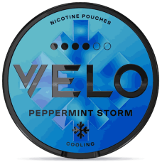 Снюс VELO Peppermint Storm 14 г 10.9 мг/г (перечная свежесть, безтабачный, тонкий)