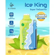 Электронная сигарета Elf Bar Ice King Super TieGuanYin (Супер Тегуаньинь) 5% 40000 затяжек