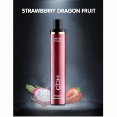 Электронная сигарета HQD Cuvie Plus Dragon Strawberry (Клубника Питайя) 2% 1200 затяжек