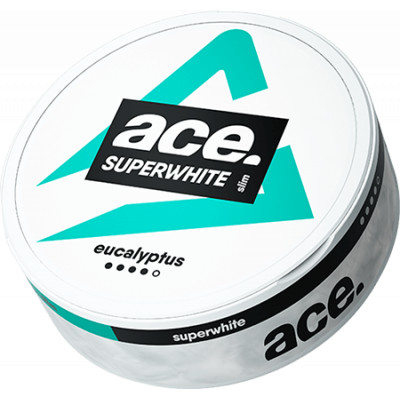 Снюс Ace Superwhite Eucalyptus 16 мг/г (бестабачный, тонкий)