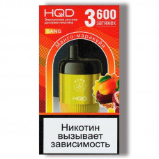 Электронная сигарета HQD Bang Passionfruit Mango (Маракуйя Манго) 2% 3600 затяжек