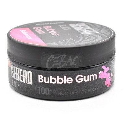 Табак для кальяна Sebero BLACK Bubble Gum - Баблгам 100гр