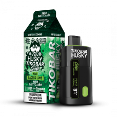 Электронная сигарета Husky Tikobar Сибирь Kiwi Cactus Lime (Киви Кактус Лайм) 2% 12000 затяжек