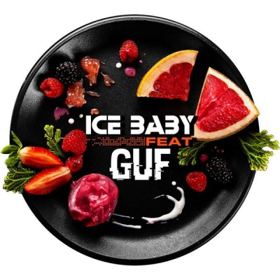 Табак для кальяна Black Burn Guf Ice Baby (Ягодный Сорбет с Грейпфрутом) 200 г