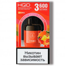 Электронная сигарета HQD Bang Pineapple Mango Peach (Ананас Манго Персик) 2% 3600 затяжек