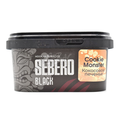 Табак для кальяна Sebero BLACK Cookie Monster - Кокосовое печенье 200гр