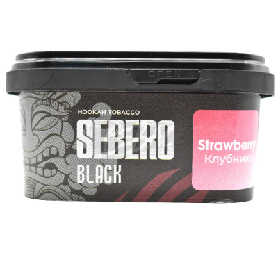 Табак для кальяна Sebero BLACK Strawberry - Клубника 200гр