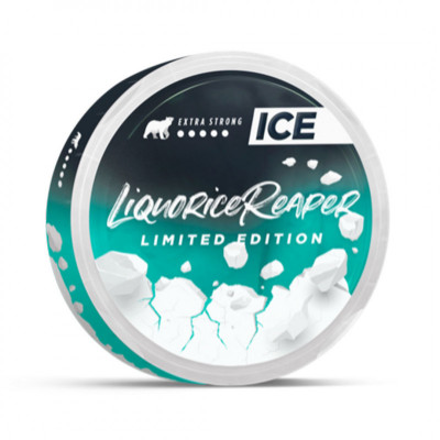 Снюс ICE Liquorice Reaper 24 мг/г (бестабачный, тонкий)