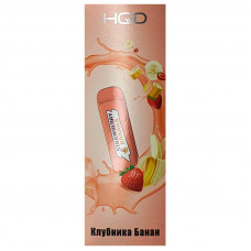 Электронная сигарета HQD Mega Strawberry Banana (Клубника Банан) 2% 1800 затяжек