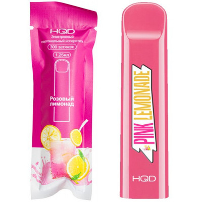 Электронная сигарета HQD Cuvie Pink Lemonade (Розовый Лимонад) 2% 300 затяжек