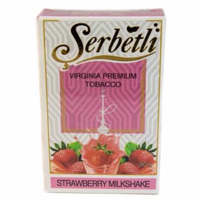 Табак для кальяна Serbetli Strawberry Milkshake (Клубничный молочный коктейль) 50 г