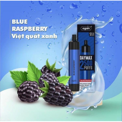 Электронная сигарета Again Blue raspberry (Голубая малина) 5% 2500 затяжек