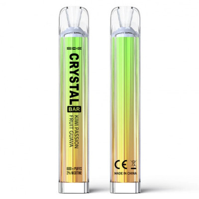 Электронная сигарета Crystal Bar Kiwi Passionfruit Guava (Киви Маракуйя Гуава) 2% 600 затяжек