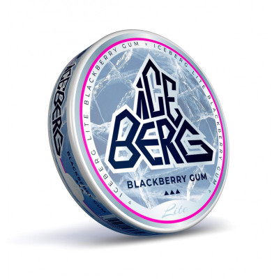 Снюс Iceberg Blackberry Gum 150 мг/г (бестабачный, тонкий)