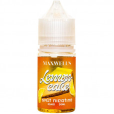 Жидкость Maxwells SALT 30 мл LEMON CAKE 35 мг/мл Лимонный чизкейк