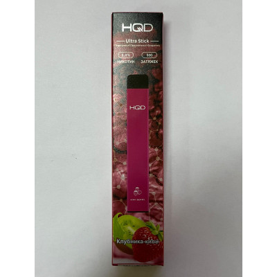 Электронная сигарета HQD Ultra Stick Kiwi Berry (Клубника Киви) 2% 500 затяжек