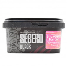 Табак для кальяна Sebero BLACK Strawberry Banana - Клубника с Бананом 200гр