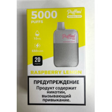 Электронная сигарета Puffmi DX Meshbox 5000 Raspberry lemon (Малина-лимон) 2% 5000 затяжек