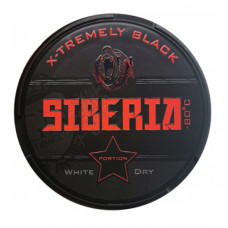 Снюс Siberia -80 Degrees Black Edition White Dry 13 г 43 мг/г (табачный, толстый)
