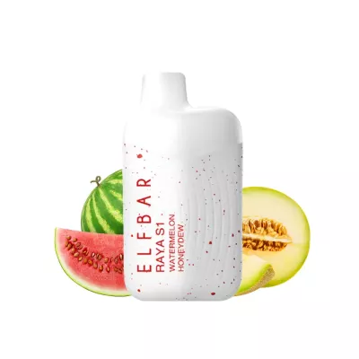 Электронная сигарета Elf Bar RAYA S1 Watermelon Honeydew (Арбузная медовая дыня) 3% 15000 затяжек