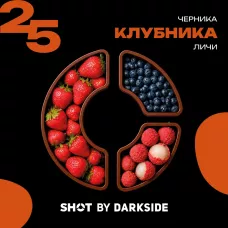 Табак для кальяна Darkside Shot 25 (Клубника Черника Личи) 25 г