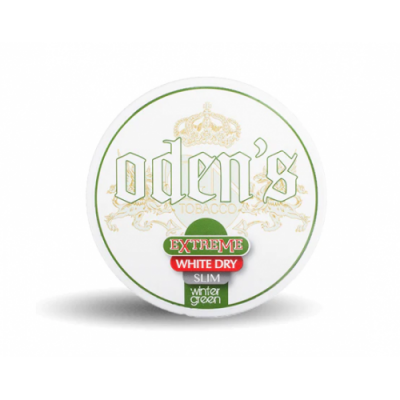 Снюс Oden's Wintergreen Extreme White Dry Slim 10 г 22 мг/г (табачный, тонкий)