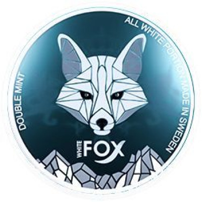 Снюс White​ Fox Double Mint 16 мг/г (бестабачный, тонкий)